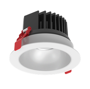 Светодиодный светильник VARTON DL-Spark встраиваемый 25 Вт 3000 K 60° 150x105 мм белый DALI с матовым серебристым рефлектором IP44/20 монтажный диаметр 130 мм